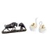 thumbnail image 1 of Esculturas de animales modernas de Feng Shui: figuras de , ganado y cisne, adornos de mesa, artesanías, decoración para parejas, escritorios, esta, 1 of 8