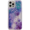 thumbnail image 6 of Compatible with iPhone 15 Pro Glitter Case Bling Sparkle Luxury Liquid Floating Quicksand Case Women Girls Slim Soft TPU Cute Flower Protective Transparent Cover, Dandelion, 6 of 11