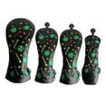 thumbnail image 3 of Cubierta de la cabeza del palo de golf Cola 4 piezas 3 5 UT Woods Protector impermeable hecho a mano Bola Negro, 3 of 8