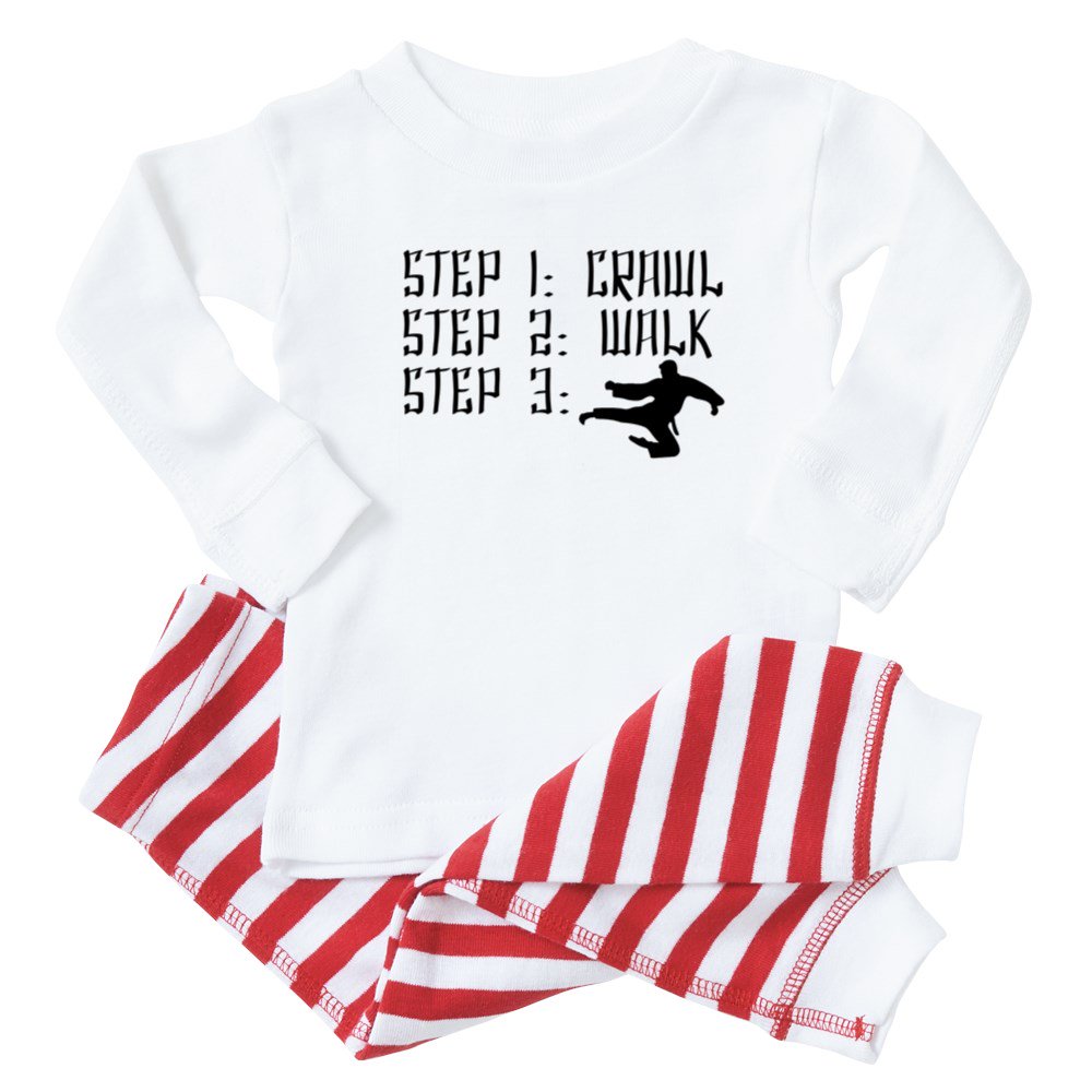 CafePress CafePress Karate Baby Toddler Long Sleeve Pajama set