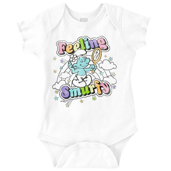 Vintage Feeling Smurfy Rainbow Bodysuit Jumper Girls Infant Baby Brisco Brands 18M