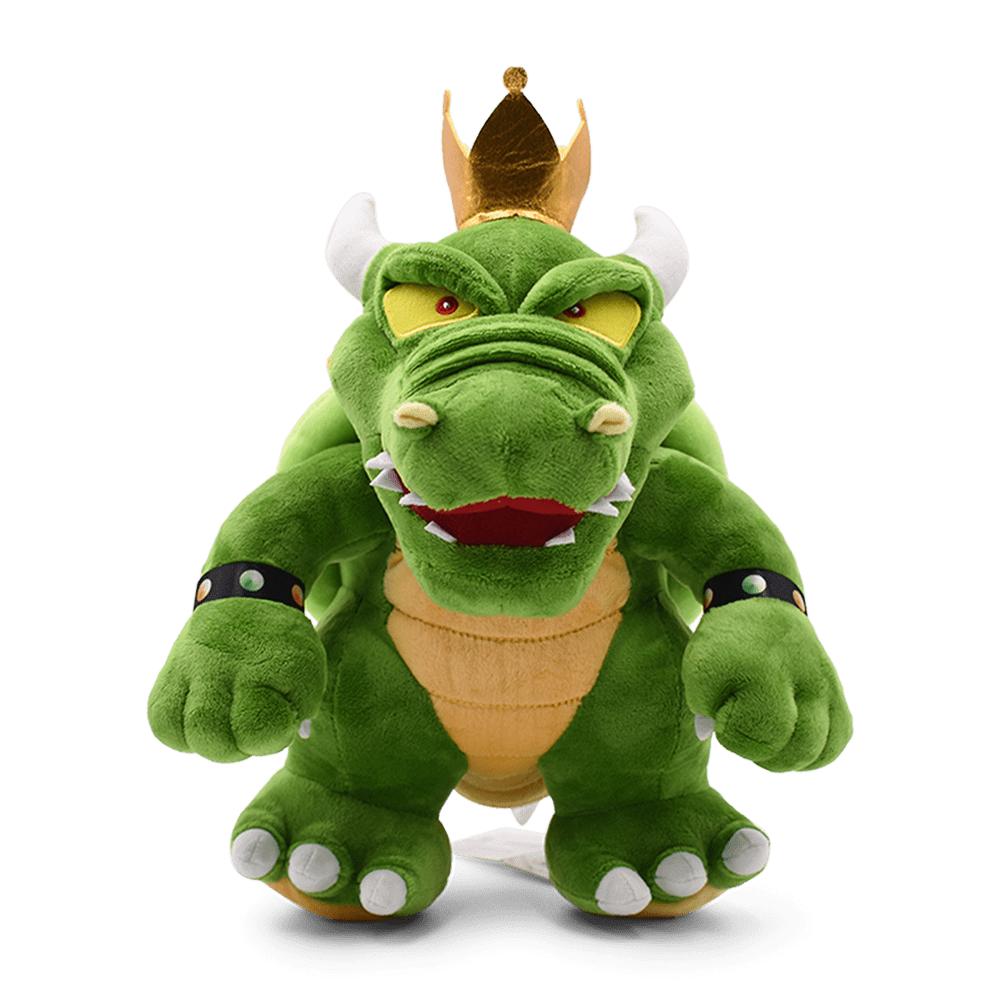 Stando 12" Green Bowser Plush Toys Super Mario Soft Stulled Animal Doll for Kids Fans Gift