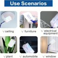 thumbnail image 3 of 1 Set, Retractable 360° Multipurpose Dust Duster - Disposable Electrostatic Dust Removal Brush with 1 Long Handle, 1 Short Handle, and 20 Refills for Laundry, Furniture, Car, Keyboard, Back to School,, 3 of 5