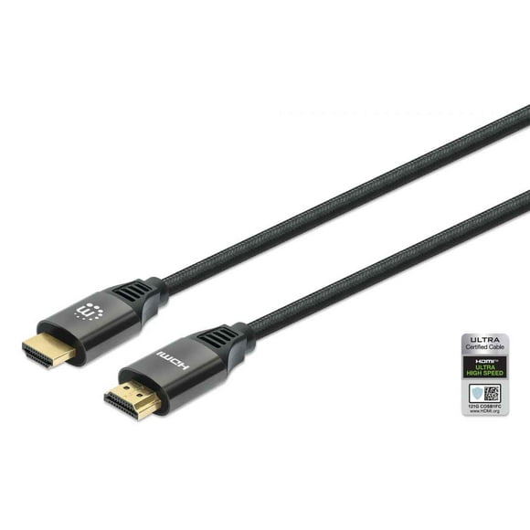 Cable HDMI Certificado Ultra Alta Velocidad Manhattan 8K a 60 Hz 4K a 120 Hz con Ethernet 3 m