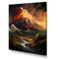 thumbnail image 2 of Designart "Awakening Of The Volcanic Power II" Volcano Wall Art Living Room, 2 of 7