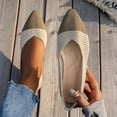 thumbnail image 7 of Aueoeo Knitted Flat Shoes For Women Lightweight Comfortable Loafers Footwear Casual Breathable Mesh Walking Shoes, 7 of 7