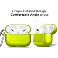 thumbnail image 4 of Airpods Pro Case, GMYLE Clear Protective Shockproof Earbuds Wireless Charging Case Cover 2019 2020, Compatible for AirPods Pro (Clear Neon Yellow), 4 of 6