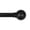 Matte Black, variant on 1" Ball Finial Set Matte Black 50"-144"