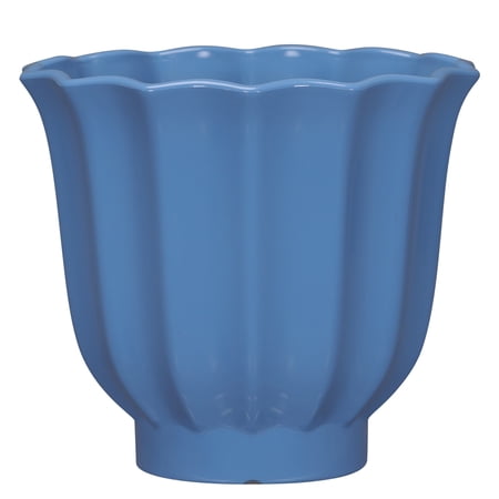 Mainstays Brooke 8″ x 8″ x 6.5″ Round Blue Paradise 100% Recycled Resin Planter