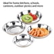 thumbnail image 3 of Bewildely Paquete de 2 platos planos redondos para frutas, platos de comida compuestos para el hogar, cocina, escuela, comedores, vajilla, Mostrada, 3 of 6