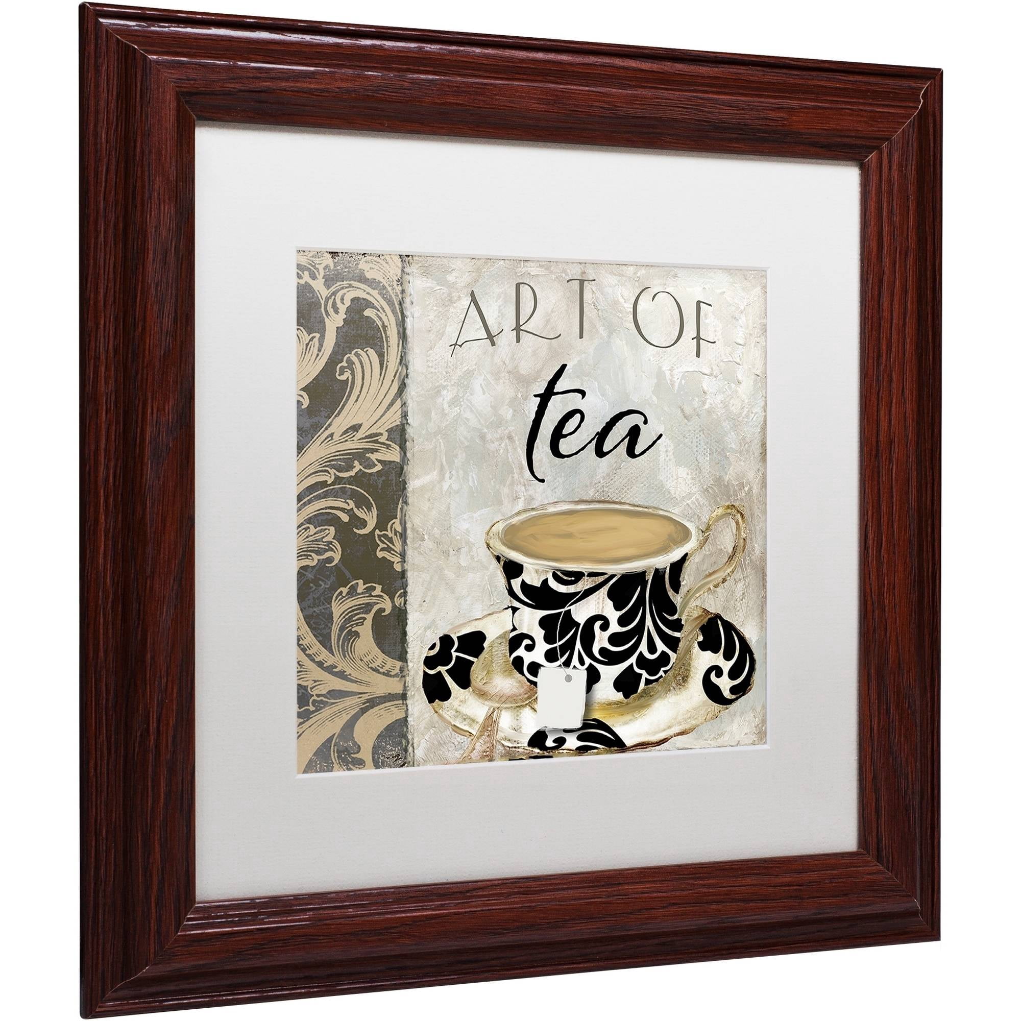 Trademark Fine Art "Art of Tea I" Canvas Art by Color Bakery White Matte, Wood Frame