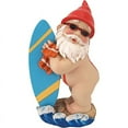 thumbnail image 1 of Garden Gnome, UV Resistant Paint Coating, Resin Material With Weatherproof Coating, Outdoor Patio Decor, Hand-Cast Crushed Stone, Compact Design, Surfing Gnome Statue For Your, 1 of 1