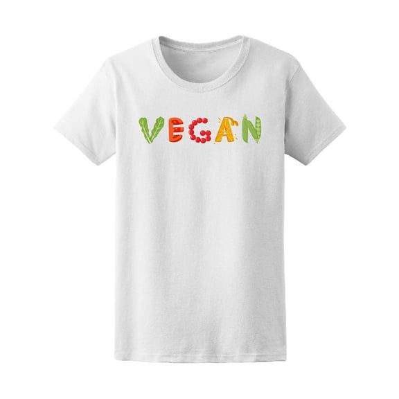 Vegan Vegetables Healthy Food T-Shirt Women -Image by Shutterstock, Female XX-Large