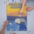 thumbnail image 3 of Poulsbo, Washington, Ferry and Sunset (1000 Piece Puzzle, Size 19x27, Challenging Jigsaw Puzzle for Adults and Family, Made in USA), 3 of 4