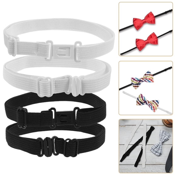 NICEXMAS 20Pcs Flexible Bow Tie Strap Essential Accessory for Wedding Party and Daily Wear