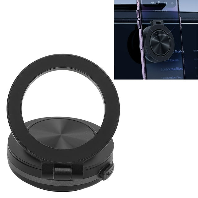 Strong Vacuum Suction Magnetic Phone Stand, Magnetic Phone Holder, Magnetic Cell Phone Holder, 360 Rotation, Lightweight and Compact Car Mount Holder for Photography,