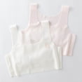 thumbnail image 6 of LRen Little Girl Bras Soft Stretchable Sports Bra Girl Wireless Bralette Solid Color Bralette with Built-In Pads Teen Yoga Crop Top, 6 of 8