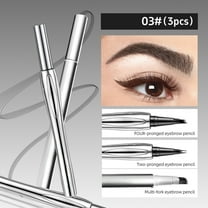 Kokovifyves Double Headed Fine Eyebrow Pencil Waterproof and Sweat Long Lasting Shaping Natural and Three Dimensional Without Fading