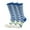 Blue + Green, variant on Women's Non-Slip Striped Toe Socks, 3 Pairs - for Pilates, Yoga, Hospital, Barre & Gym