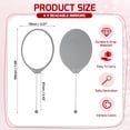 thumbnail image 2 of Uxcell 4 Pack Beadable Mirrors with Handle, 7.7 Inch Long Oval Shape Bead Mirror Bars Removable for DIY Crafts(Dark Gray), 2 of 7