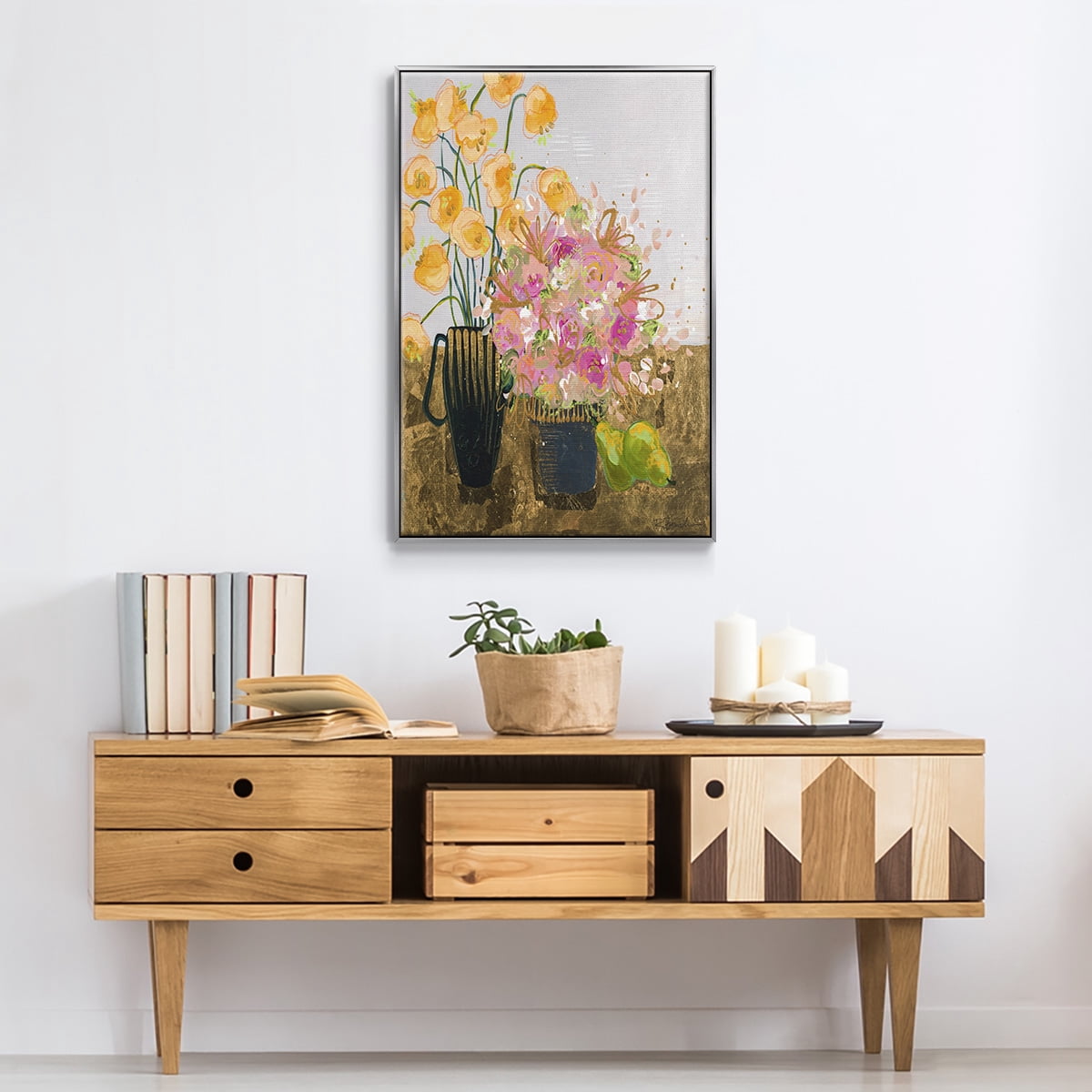 Not So Still Life Framed Premium Gallery Wrapped Canvas - Ready to Hang