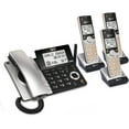 AT&T CL84307 Dect 6.0 Expandable Corded/Cordless Phone with Smart Call Blocker, Silver/Black