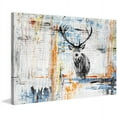 thumbnail image 2 of "Staring Deer" Painting Print on Wrapped Canvas, 2 of 7
