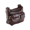 thumbnail image 3 of Women's Leather Organizer Purse Shoulder Bag Multiple Pockets Cross Body Handbag, 3 of 5