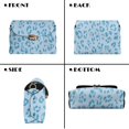 thumbnail image 5 of KUIFORTI Blue Leopard Print Crossbody Bags for Women Leather Fashion Durable Small Shoulder Bag Ladies Handbag Casual Shoulder Bag Wallets with Chain Strap for everyday, 5 of 7