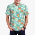 thumbnail image 1 of Fotbe Cute Sloth on Floral Tree Camiseta Polo de Golf para Hombre con Estampado – Camisa Deportiva Transpirable con Cuello Abotonado-4X-Large, 1 of 6