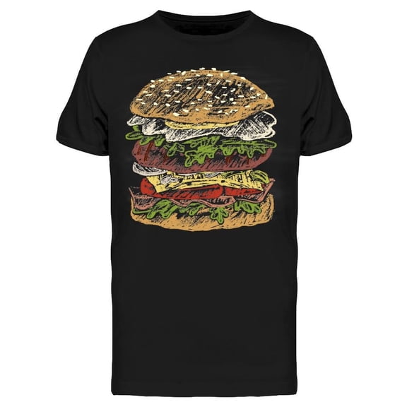 Egg Burger Graphic Tee Men's -Image by Shutterstock