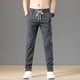 thumbnail image 2 of Pantalones casuales rectos negros elegantes de corte ajustado para hombre, nuevos pantalones holgados de tendencia clásica con bolsillos estilo Harajuku Y2k para hombre, 2 of 4