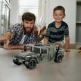 thumbnail image 3 of BESTSKY Military Fighter Truck Friction Powered With Lights And Sounds Kids 1:16 Scale Pretend Play Armored Army Vehicle Doors Open Quality Action Toy Car Great Gift for Boys Girls, 3 of 6