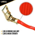 thumbnail image 2 of 1" x 15' Ratchet Strap w/ Vinyl Coated Wire Hooks - 4 Pack, 2 of 5