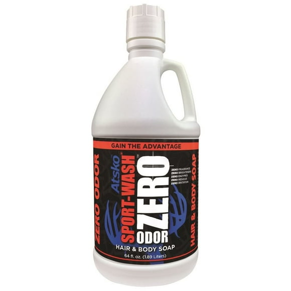 Atsko Zero Sport-Wash Hair & Body Soap 64 Fl oz. Bottle 1345QZ: Zero Sport-Wash Hair & Body Soap 64 Fl oz. Bottle