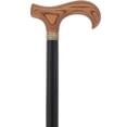 thumbnail image 6 of Derby Comfort Cane with Stained Ash Wood Handle, Black Beechwood Shaft | Derby Handle Walking Cane for Men and Women Sturdy Walking Stick, 6 of 9