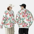 thumbnail image 6 of Fotbe Flamingo Flower Men's Women's UPF 50+ Sun Protection Jacket Hooded Cooling Shirt with Pockets Hiking Outdoor Performance-X-Large, 6 of 9