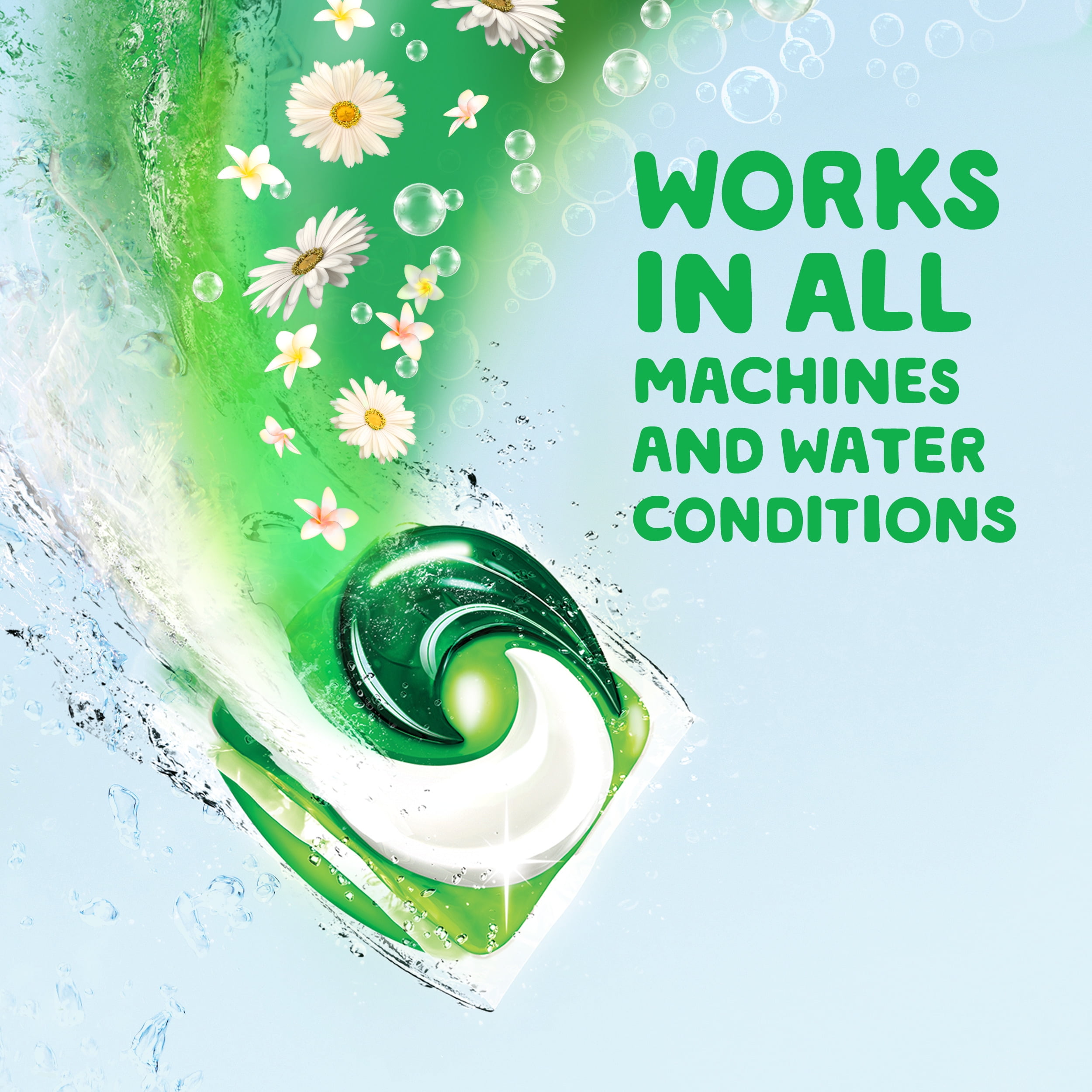 Gain Touch Flings Laundry Detergent Soap Pacs, 31 Ct, Infinite Bloom