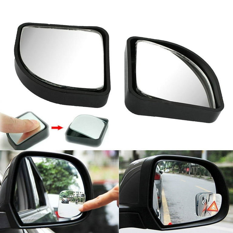 Xotic Tech Blind Spot Mirror, 2 Pcs Black Fan-shaped Auxiliary