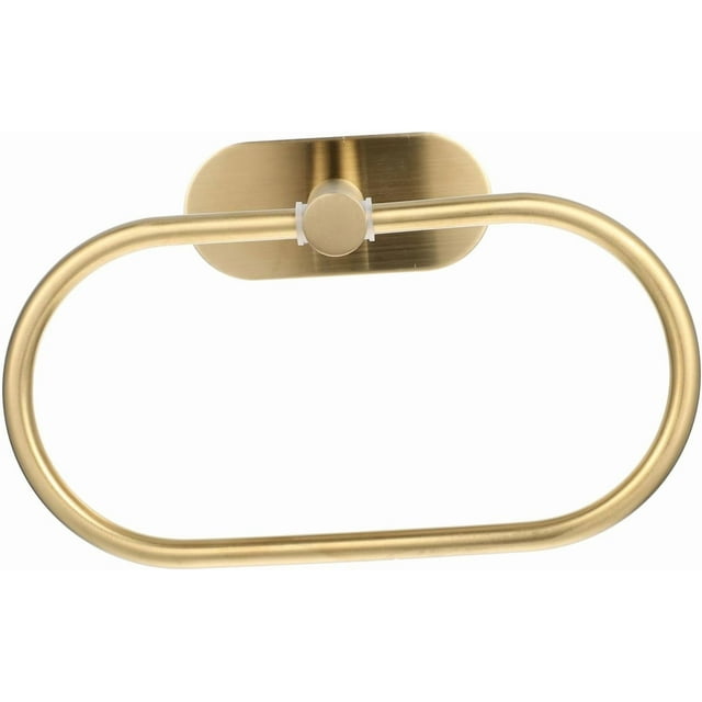 Stainless Steel Towel Ring Wall Mounted Kitchen Towel Holder And Practical For Bathrooms Kitchens, Golden