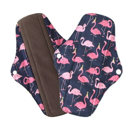 

QWZNDZGRSanitary Pad Regular Flow Washable Menstrual Napkins Bamboo Charcoal Women Menstrual Feminine Pads Cloth Towel Postpartum Pad