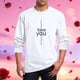 thumbnail image 1 of Amzcrzy - Sudadera Para Hombre, Estilo Casual, Con Estampado De Moda, Manga Larga Y Cuello Redondo, Color Blanco, Talla 2Xl, 1 of 5