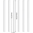 thumbnail image 2 of CHUANK 8 Pieces Diffuser Cotton Wicks Filter Replacement Wicks Portable Humidifier Absorbent Sticks 5.35 X 0.3 Inch Refill Sticks Keeps Clean for Home Office Mini Humidifier, 2 of 7
