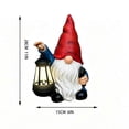 thumbnail image 3 of Ohmyroo Welcome Gnome Garden Statue with Solar LED Light, 3 of 6