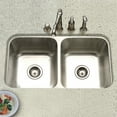 thumbnail image 7 of Houzer Eston 31 in Stainless Steel Undermount 50/50 Double Bowl Kitchen Sink - STD-2100-1, 7 of 7