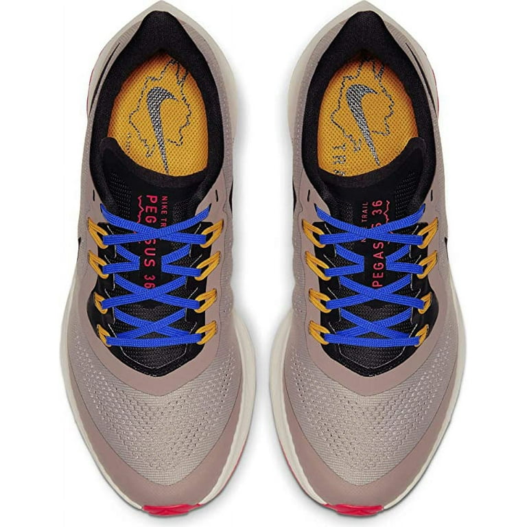 Women's 'air zoom pegasus 36 trail top running shoe - color pumice/pacific blue