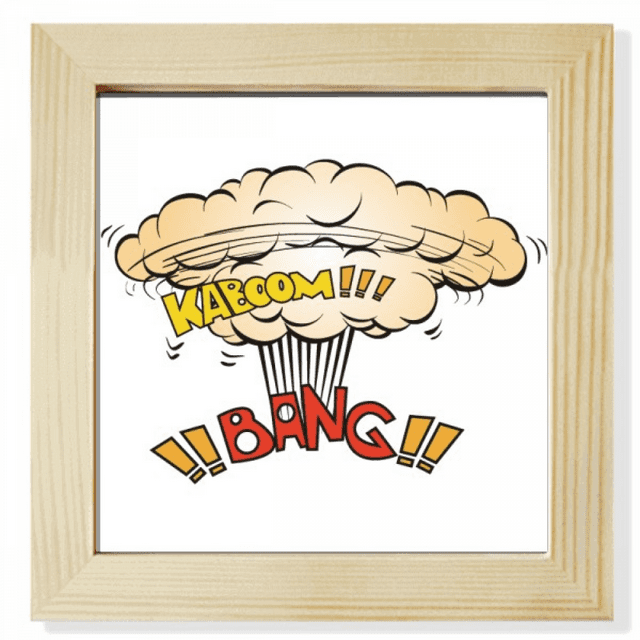 Cadre Photo Carré Art Déco Mode Gaz Bang Boom pour Mur Ou Table