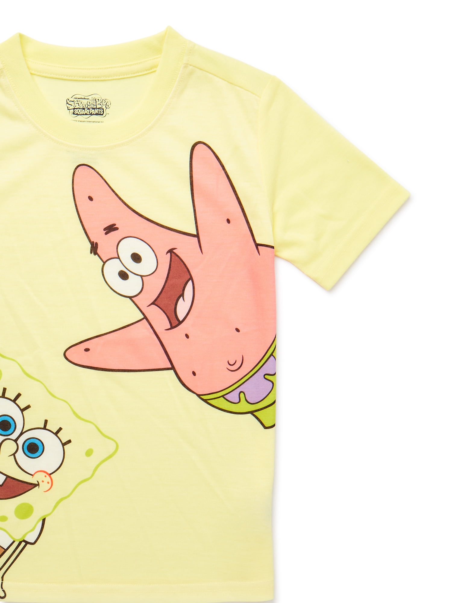 Nickelodeon SpongeBob SquarePants Boys Short Sleeve T-Shirt and Shorts Pajama Set, 2-Piece, Sizes 4-12