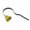 Black, variant on Metal Pet Dog Training Doorbell Brass Bell with Screws for Potty Training Store Restaurant Bar Hotel Service Bell