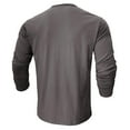 thumbnail image 4 of Dagegui Mens Casual T-Shirts Long Sleeve Crewneck Shirt Gym Workout Athletic Tee Shirts Pullover Tops Dark Gray XXL, 4 of 7